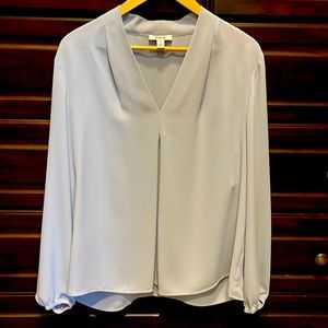 COPY - Bar III pleat front blouse in light blue